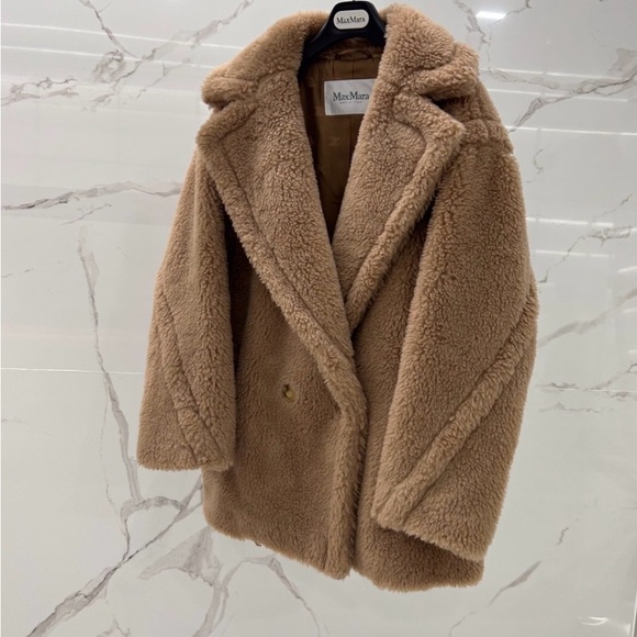 MaxMara Women's Tan Teddy Coat